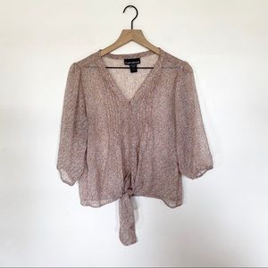 Marianne tie front blouse